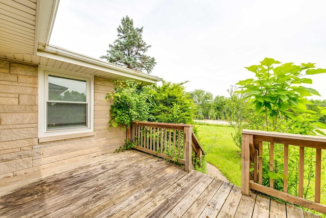 38W333 Oakwood Dr, Saint Charles, IL 60175 - wooden terrace featuring a yard