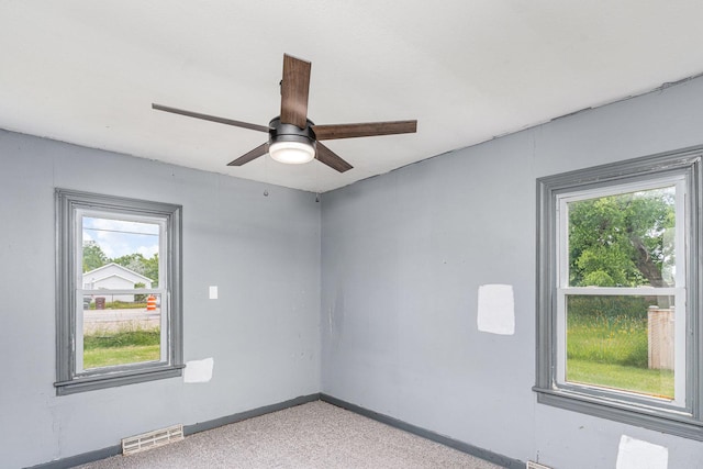 148 E Francis Rd, New Lenox, IL 60451 - empty room with light colored carpet and a ceiling fan
