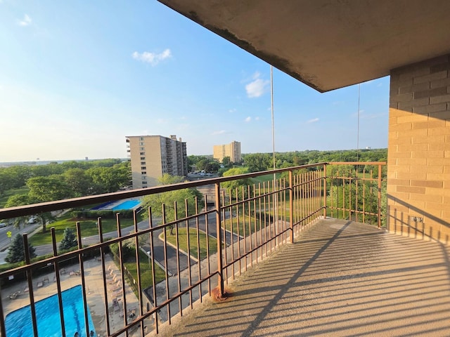 6833 N Kedzie Ave Unit 816, Chicago, IL 60645 - balcony featuring view of pool area