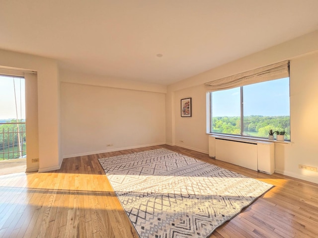 6833 N Kedzie Ave Unit 816, Chicago, IL 60645 - empty room featuring wood-type flooring and baseboards