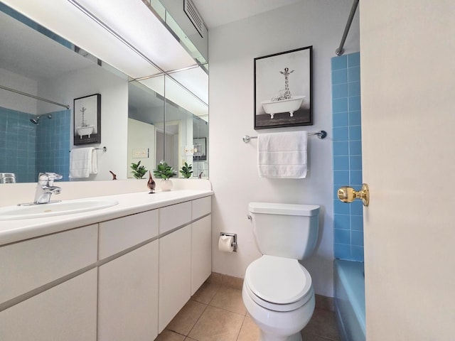 6833 N Kedzie Ave Unit 816, Chicago, IL 60645 - full bathroom featuring vanity, tile patterned floors, and shower / bath combination