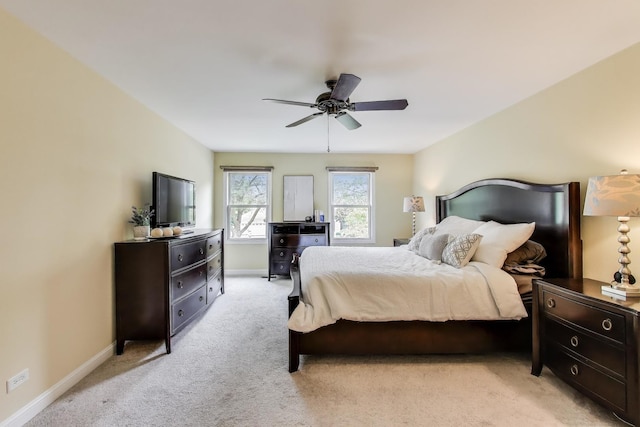 4116 N Terramere Ave, Arlington Heights, IL 60004 - bedroom with light colored carpet and a ceiling fan