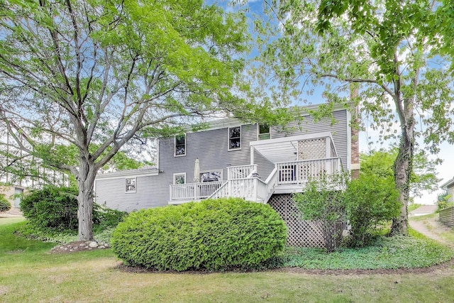 4116 N Terramere Ave, Arlington Heights, IL 60004 - back of house with a deck