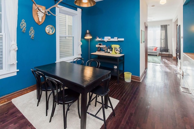 2340 W 19th St, Chicago, IL 60608 - dining room featuring wood-type flooring and baseboards