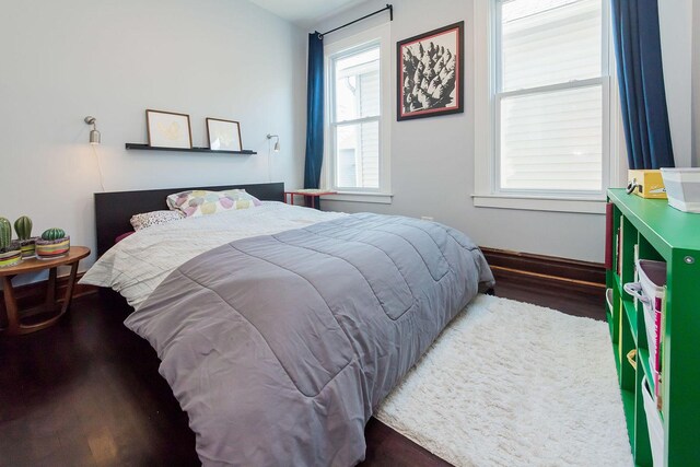 2340 W 19th St, Chicago, IL 60608 - bedroom with wood finished floors and baseboards