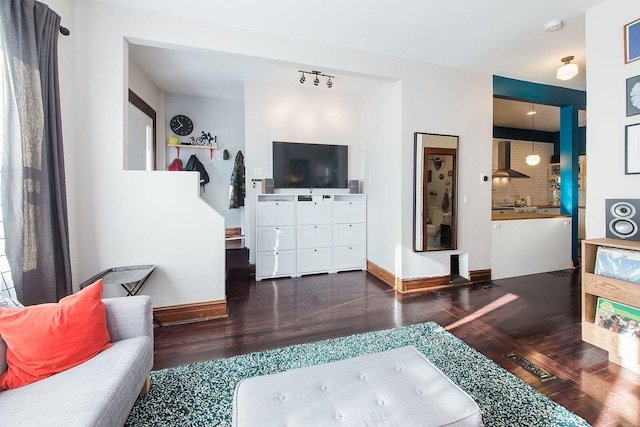 2340 W 19th St, Chicago, IL 60608 - living area featuring wood finished floors