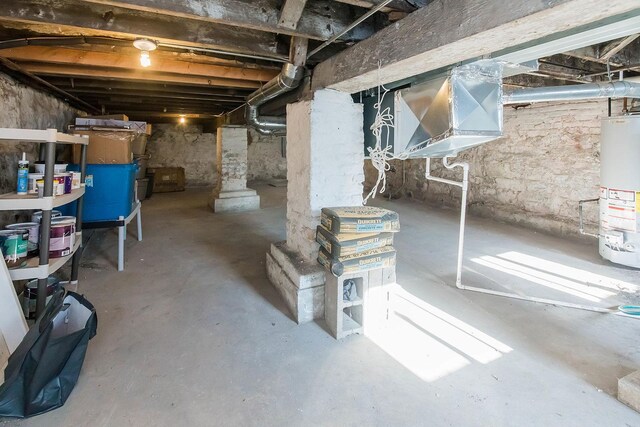 2340 W 19th St, Chicago, IL 60608 - unfinished below grade area featuring water heater