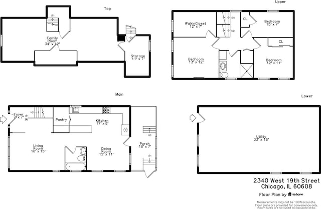 2340 W 19th St, Chicago, IL 60608 - view of home floor plan