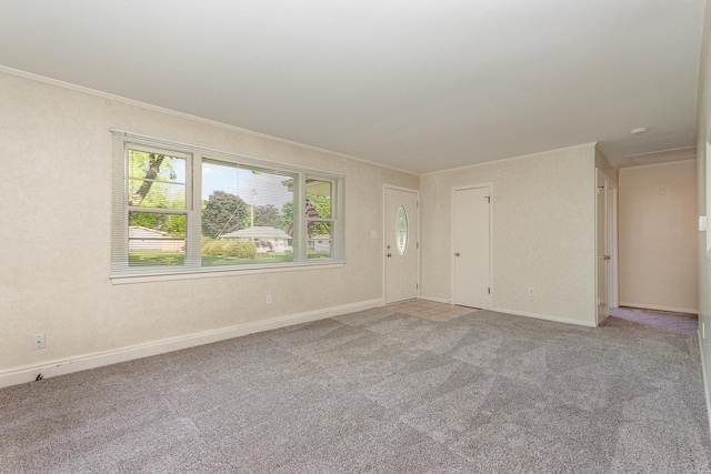 609 Oakwood Dr, Grayslake, IL 60030 - unfurnished room featuring crown molding and light colored carpet