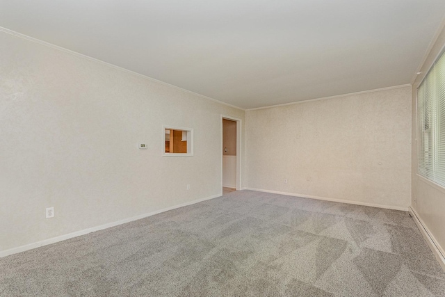 609 Oakwood Dr, Grayslake, IL 60030 - spare room with carpet and ornamental molding