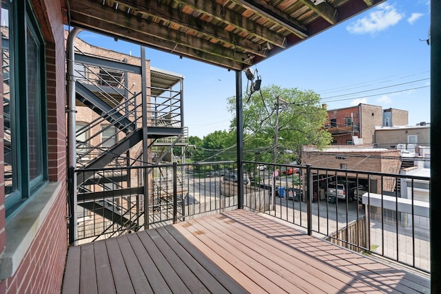 1031 N Mozart St Unit 2, Chicago, IL 60622 - deck featuring stairway