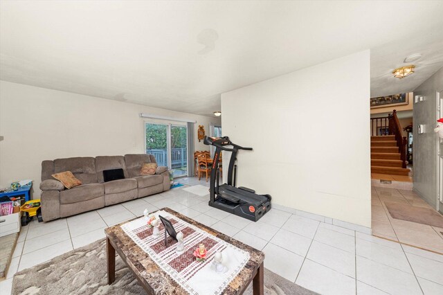 3 Lorraine Ave, Woodridge, IL 60517 - living area with light tile patterned floors and stairway