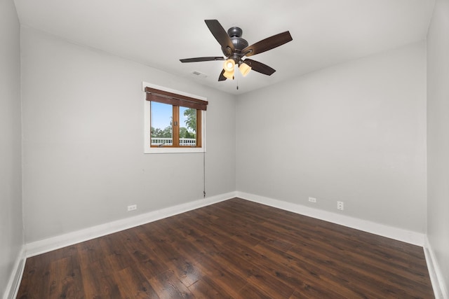 16430 S 89th Ave, Orland Park, IL 60462 - empty room featuring dark wood-style flooring and ceiling fan