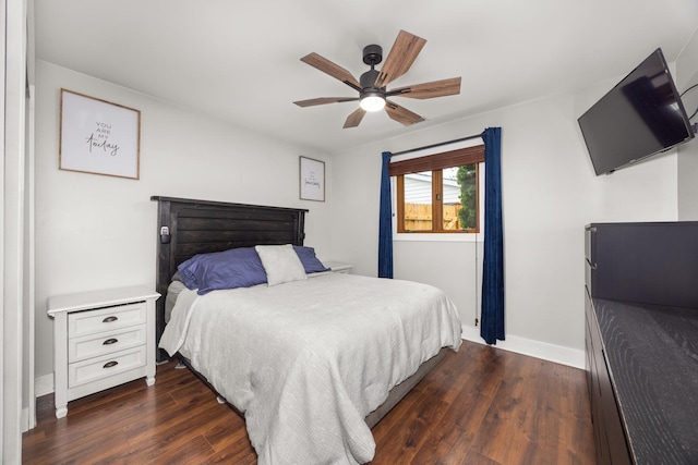 16430 S 89th Ave, Orland Park, IL 60462 - bedroom featuring dark wood-type flooring and a ceiling fan