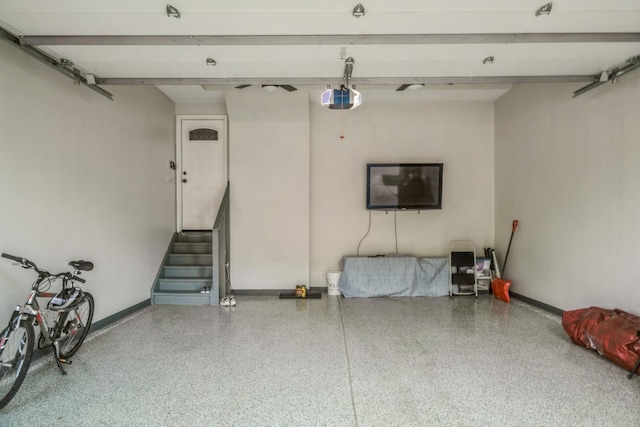 835 W 37th St Unit A, Chicago, IL 60609 - garage featuring baseboards