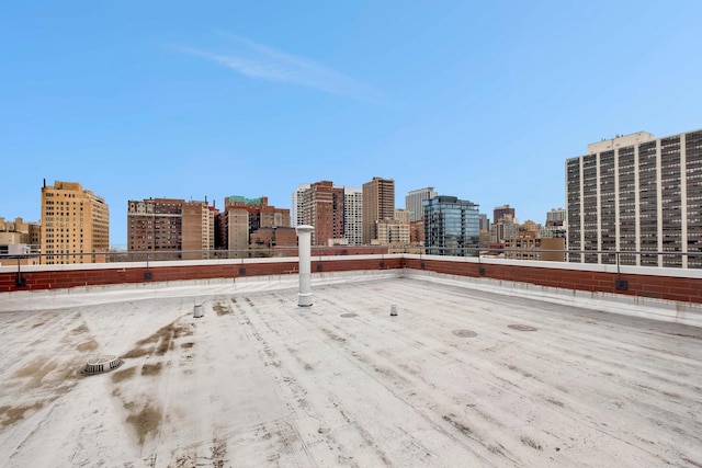 545 W Aldine Ave Unit 6E, Chicago, IL 60657 - view of patio / terrace featuring a view of skyline