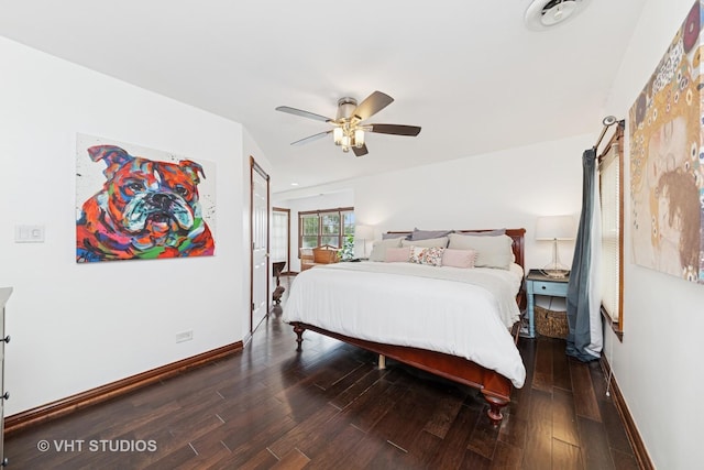 571 N Main St, Glen Ellyn, IL 60137 - bedroom featuring wood finished floors and ceiling fan
