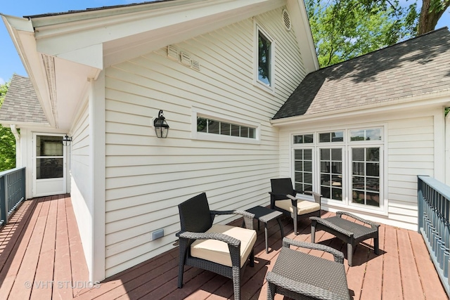 571 N Main St, Glen Ellyn, IL 60137 - deck featuring outdoor lounge area