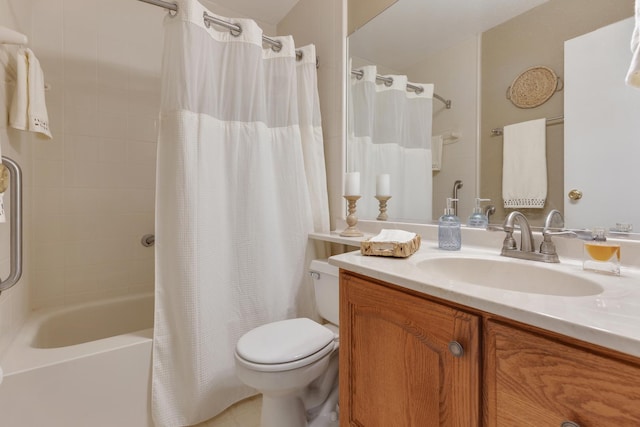 912 Eden Dr, Schaumburg, IL 60195 - bathroom featuring vanity and shower / tub combo with curtain