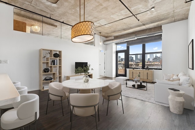 6 S Laflin St Unit 607, Chicago, IL 60607 - dining area featuring wood finished floors