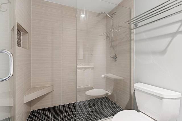 6 S Laflin St Unit 607, Chicago, IL 60607 - bathroom featuring toilet and a shower stall