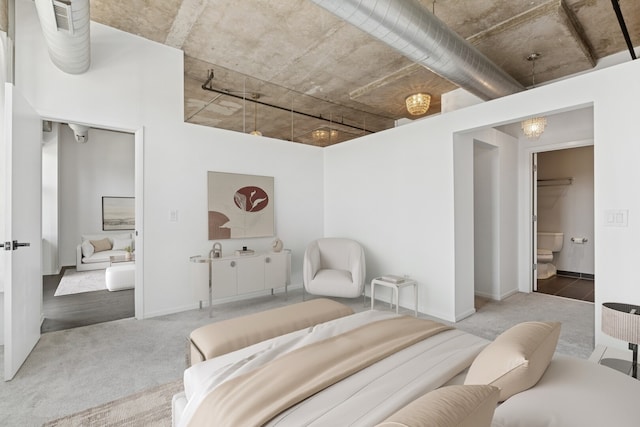 6 S Laflin St Unit 607, Chicago, IL 60607 - bedroom with carpet floors and ensuite bathroom