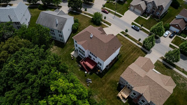 105 Black Hill Dr, Streamwood, IL 60107 - aerial perspective of suburban area