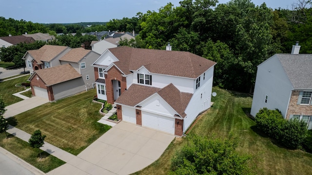 105 Black Hill Dr, Streamwood, IL 60107 - aerial view of property and surrounding area