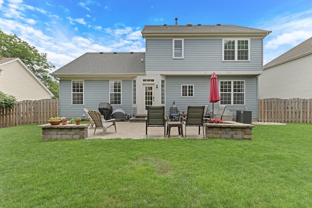 1312 Dorchester Dr, Mundelein, IL 60060 - back of property with a patio and a fenced backyard