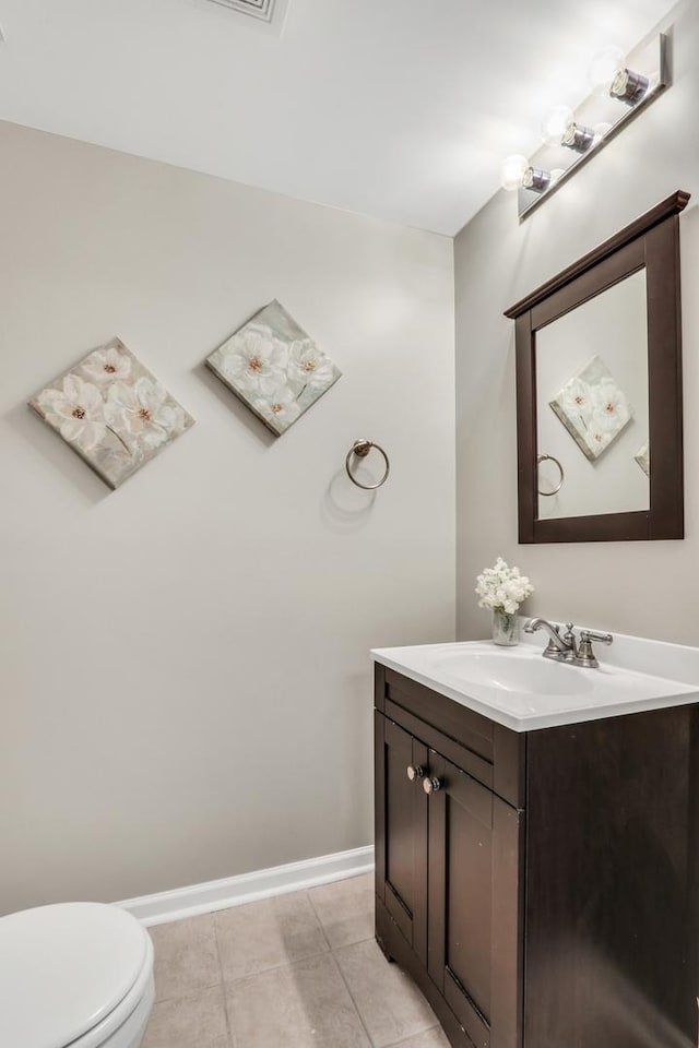1312 Dorchester Dr, Mundelein, IL 60060 - bathroom with vanity and tile patterned flooring