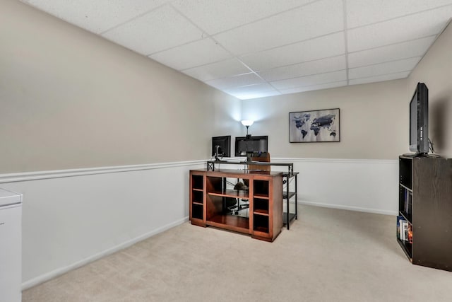 1312 Dorchester Dr, Mundelein, IL 60060 - office space with a drop ceiling and carpet