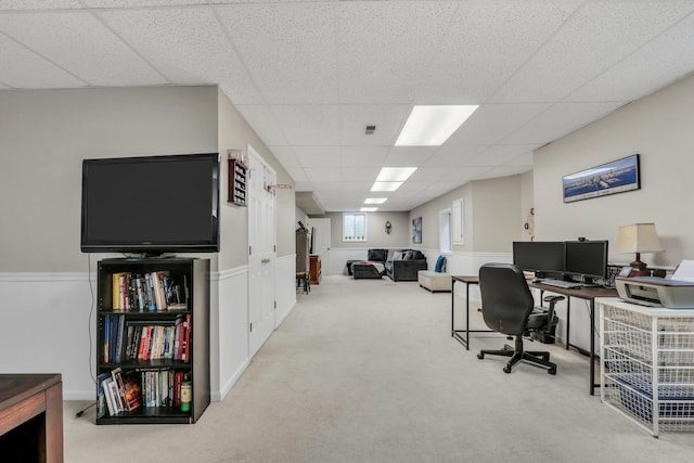 1312 Dorchester Dr, Mundelein, IL 60060 - carpeted office space with a drop ceiling