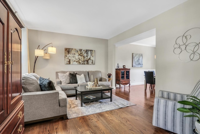 1312 Dorchester Dr, Mundelein, IL 60060 - living area featuring dark wood-style flooring