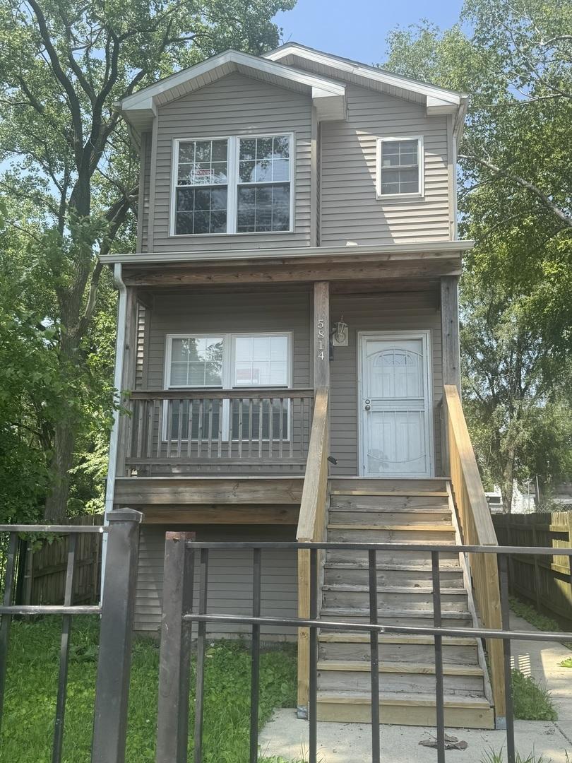 5812 S Marshfield Ave, Chicago, IL 60636 - view of front facade featuring stairway