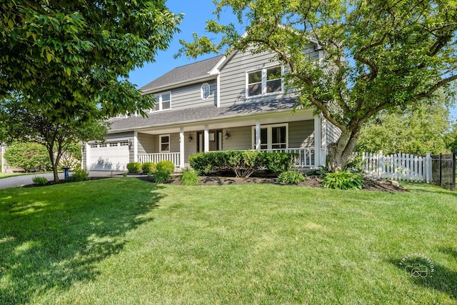 342 Dilorenzo Dr, Naperville, IL 60565 - traditional-style house featuring an attached garage and covered porch