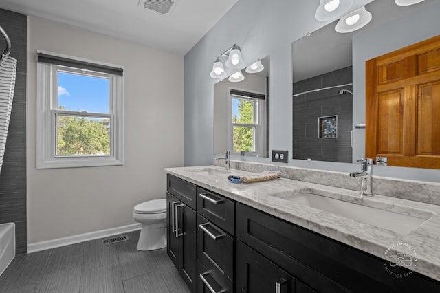342 Dilorenzo Dr, Naperville, IL 60565 - bathroom featuring double vanity and shower / washtub combination
