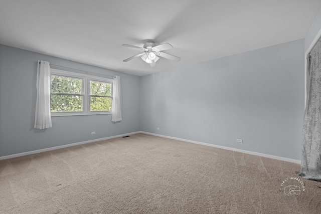 342 Dilorenzo Dr, Naperville, IL 60565 - empty room with a ceiling fan and carpet flooring