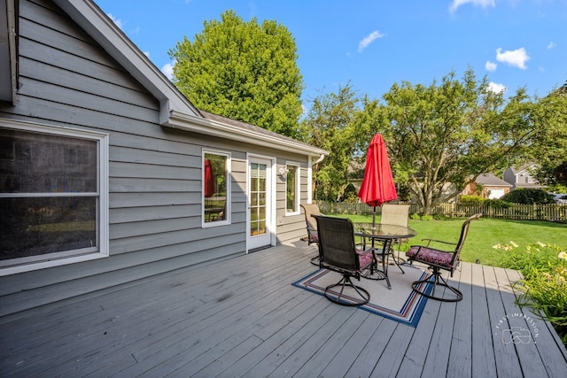 342 Dilorenzo Dr, Naperville, IL 60565 - wooden deck with outdoor dining space