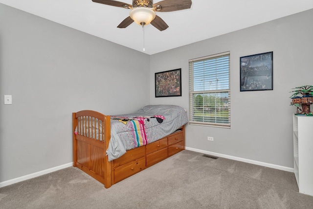 5011 Elmira Ct, Plainfield, IL 60586 - bedroom with carpet floors and ceiling fan
