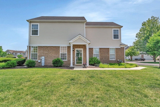 5011 Elmira Ct, Plainfield, IL 60586 - view of front of home featuring a front lawn and brick siding