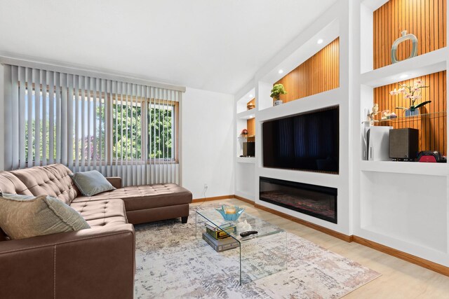 5555 Raspberry Trl, Rockford, IL 61114 - living room with built in features and wood finished floors