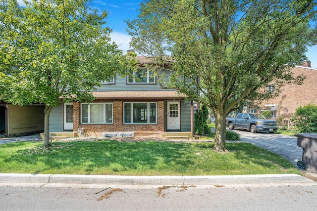 17 Michael Rd, Park Forest, IL 60466 - view of front of property with a front lawn and brick siding