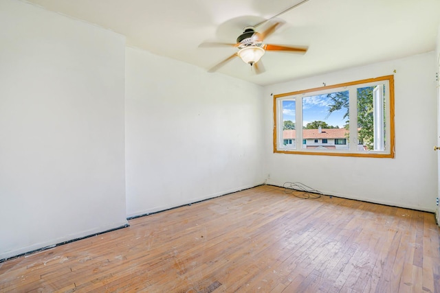 17 Michael Rd, Park Forest, IL 60466 - empty room with ceiling fan and hardwood / wood-style flooring