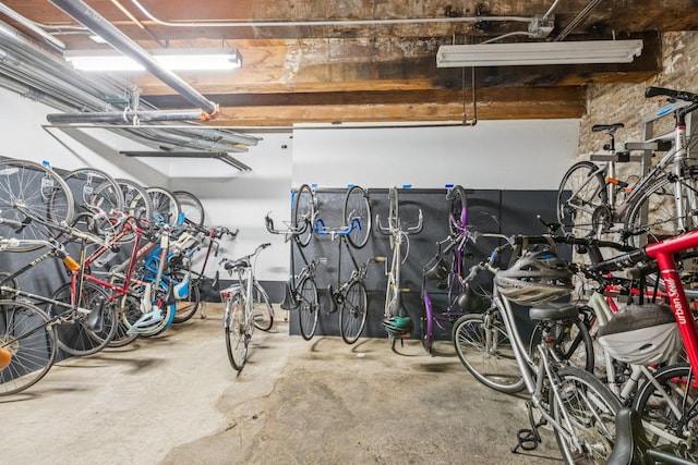 2511 W Moffat St Unit 501, Chicago, IL 60647 - garage featuring bike storage