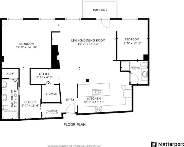2511 W Moffat St Unit 501, Chicago, IL 60647 - view of property floor plan