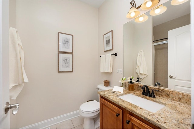 601 W Crockett Ave, Elmhurst, IL 60126 - bathroom featuring tile patterned flooring, vanity, and a shower