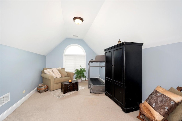 601 W Crockett Ave, Elmhurst, IL 60126 - sitting room with lofted ceiling and light colored carpet