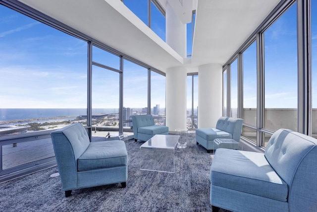 100 E 14th St Unit 2007, Chicago, IL 60605 - sunroom / solarium featuring a water view