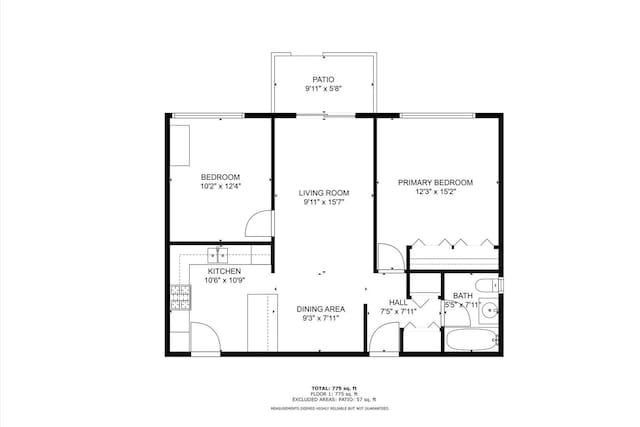 9205 Potter Rd Unit 1C, Des Plaines, IL 60016 - view of floor plan / room layout