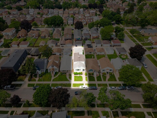 4130 N Oketo Ave, Norridge, IL 60706 - aerial view of residential area featuring property boundaries highlighted